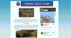 Desktop Screenshot of dunesgolf.com